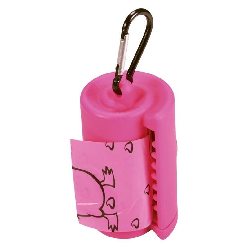 Box avec sacs à crottes pour chien (Rose) - Photo 2