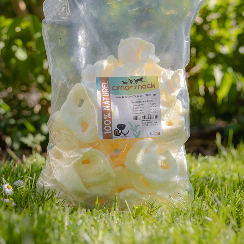 Groin de porc soufflé au miel LIGHT pour chien (Porc) - Photo 3