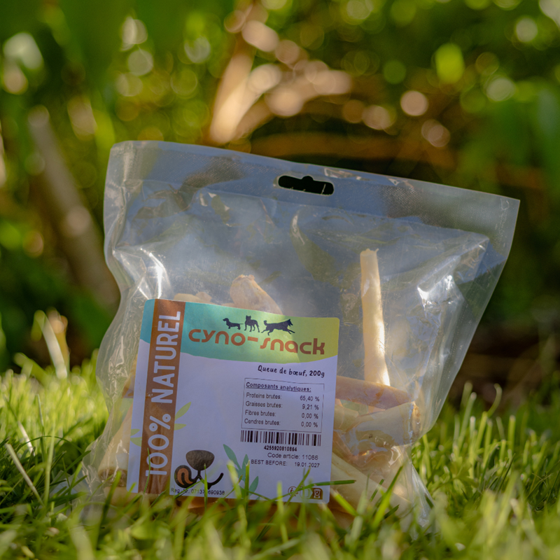 Queue de boeuf pour chien (200 g, Boeuf) - Photo 3