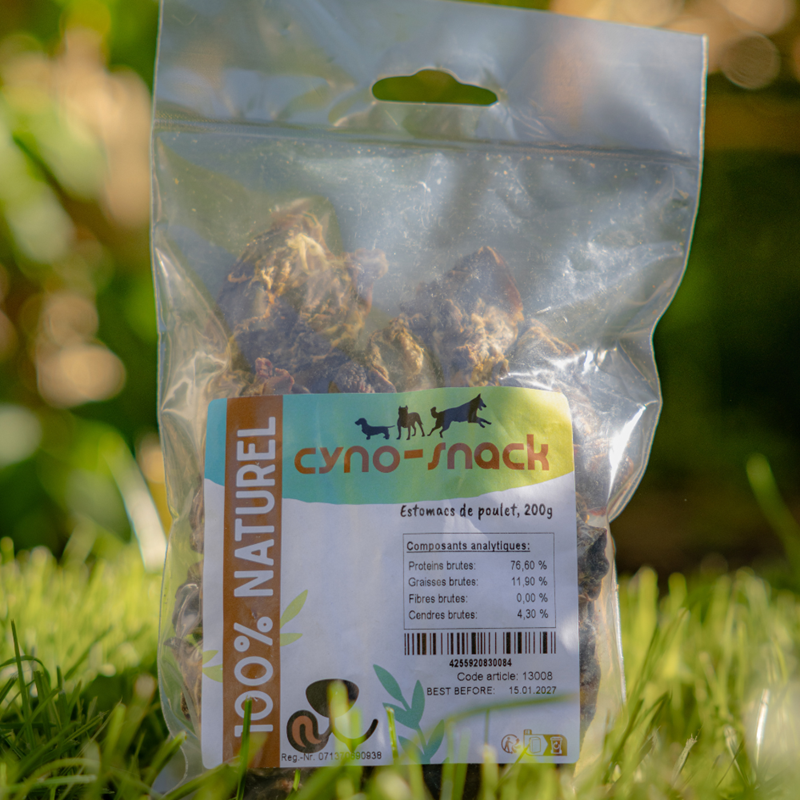 Estomacs de poulet pour chien (200 g, Poulet) - Photo 2