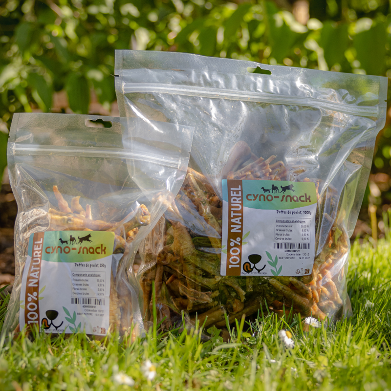 Pattes de poulet pour chien (1 Kg, Poulet) - Photo 3