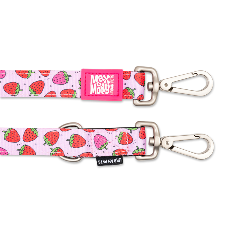 Laisse multi-fonction pour chien Matrix 2.0 (Fraise, XS, 1,6 m) - Photo 3