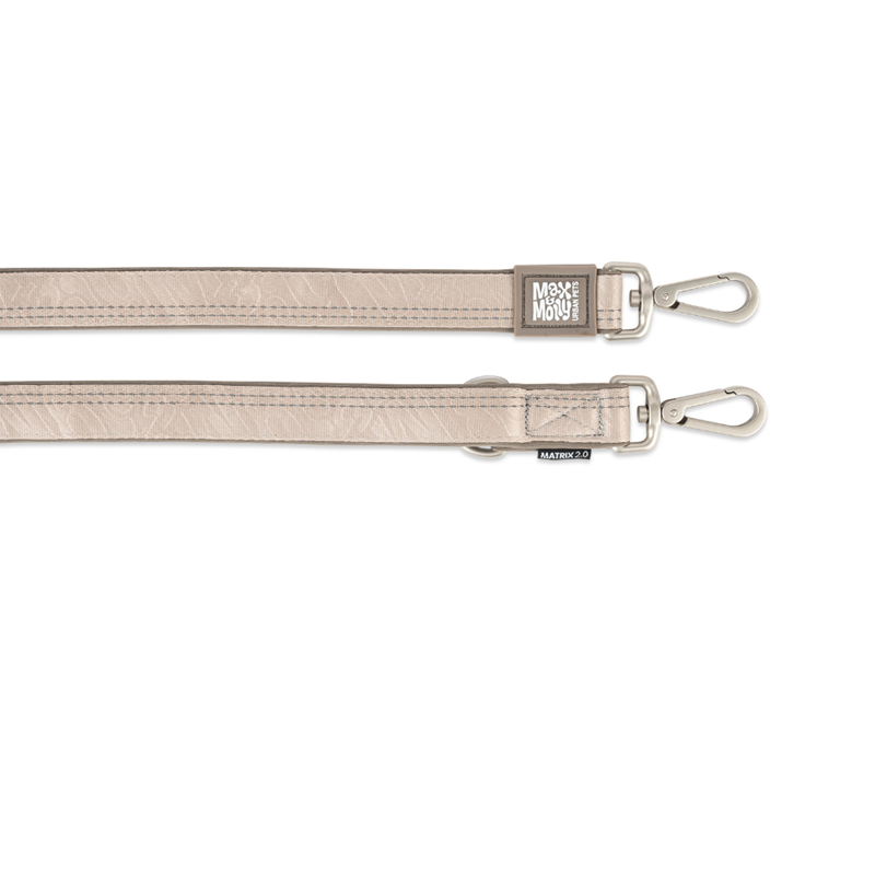 Laisse multi-fonction pour chien Matrix 2.0 (Sable, M, 1,6 m) - Photo 3