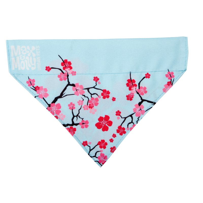 Bandana pour chien à motifs (Fleur de cerisier, L) - Photo 2