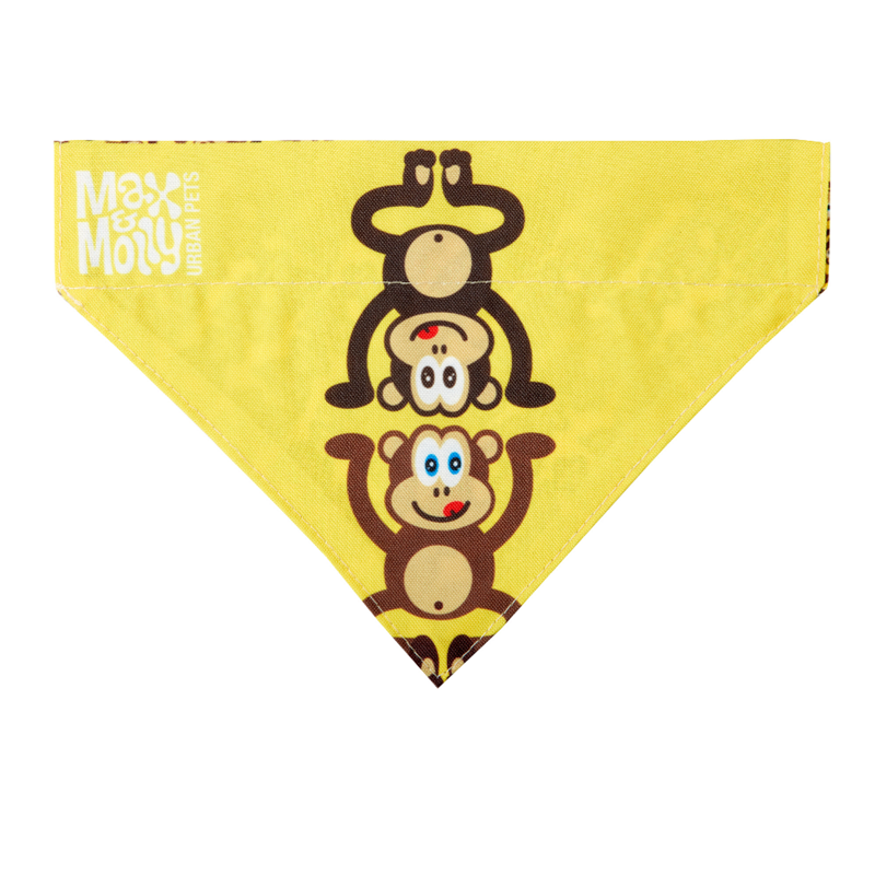 Bandana pour chien à motifs (Singes, L) - Photo 3