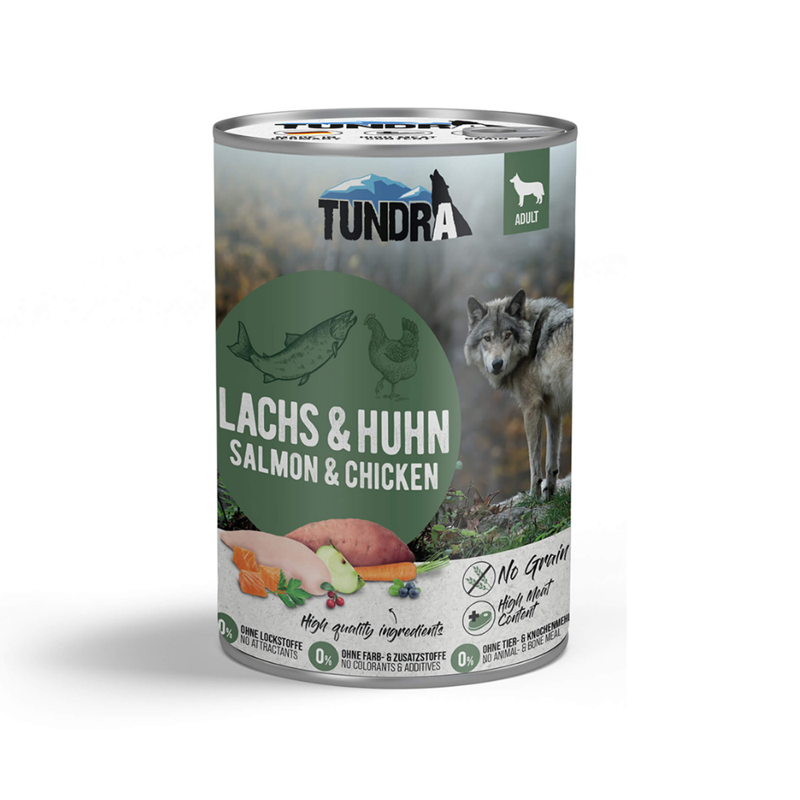 Boite pour chien - Saumon et Poulet (400 g, Poulet, Saumon) - Photo 2