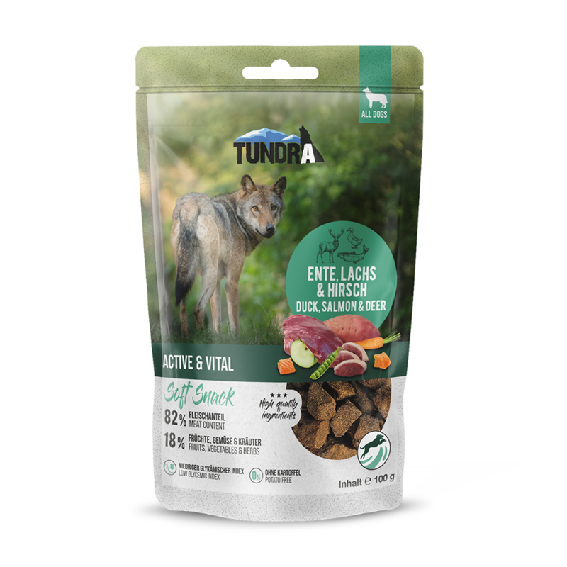 Friandise pour chien soft (Gibier, Saumon, Canard, 100 g) - Photo 2