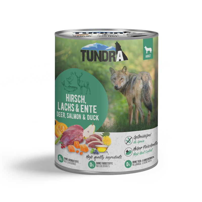 Boite pour chien - Cerf, saumon et canard (Cerf, 800 g) - Photo 2