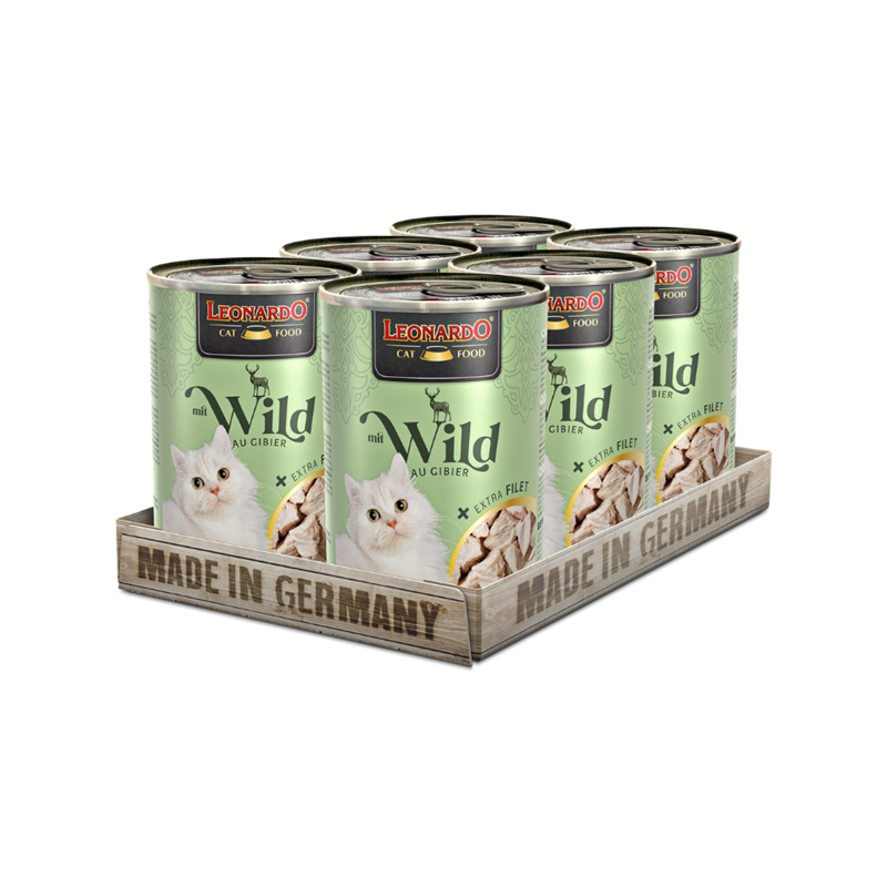 Pâtée pour chat - Boîte Gibier + Extra Filet (400 g, Gibier)