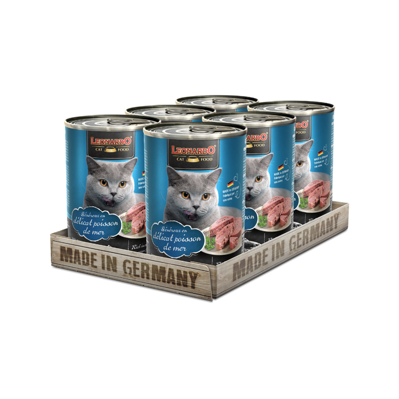 Pâtée pour chat - Boîte Poisson de mer (400 g, Poisson)