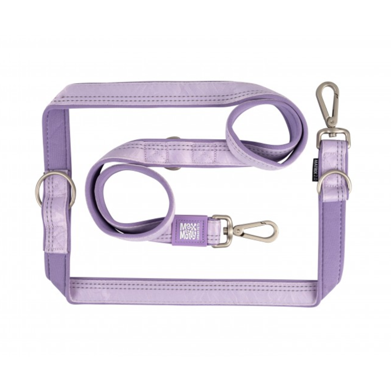 Laisse multi-fonction pour chien Matrix 2.0 (Lavande, XS, 1,6 m)