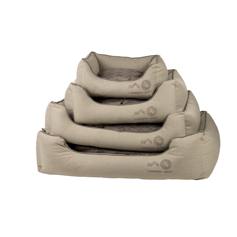 Panier Sofa Bed 4ELEMENTS - pour chien (S, Marron, Rectangle)