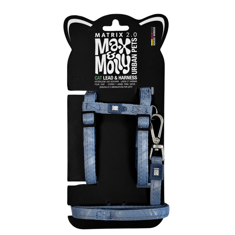 Set harnais et laisse pour chat (Ocean)