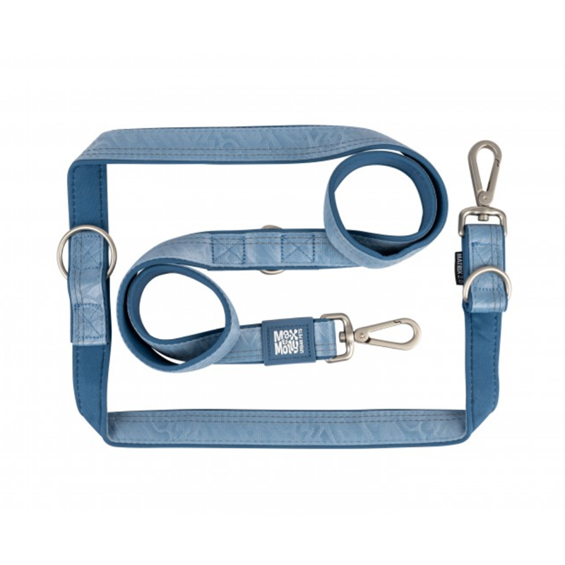Laisse multi-fonction pour chien Matrix 2.0 (Ocean, XS, 1,6 m)