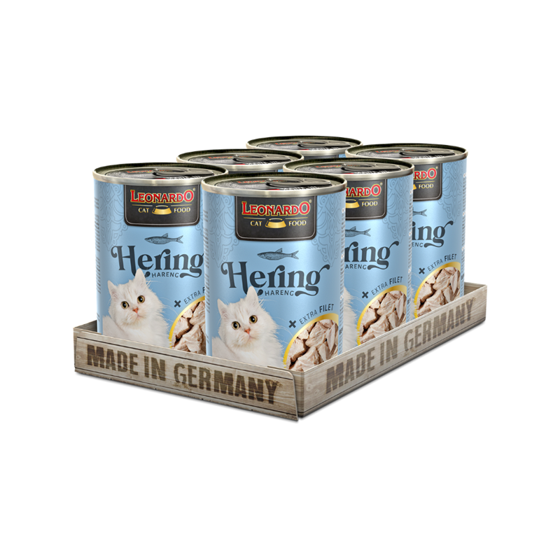 Pâtée pour chat - Boîte Hareng + Extra Filet (400 g, Hareng)