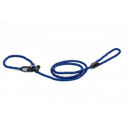 Laisse en corde 2en1 - pour chien - Bleu