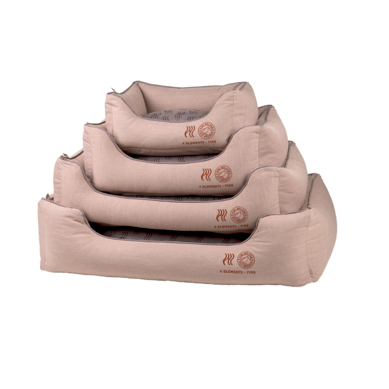 Panier Sofa Bed 4ELEMENTS - pour chien (S, Terracotta, Rectangle)