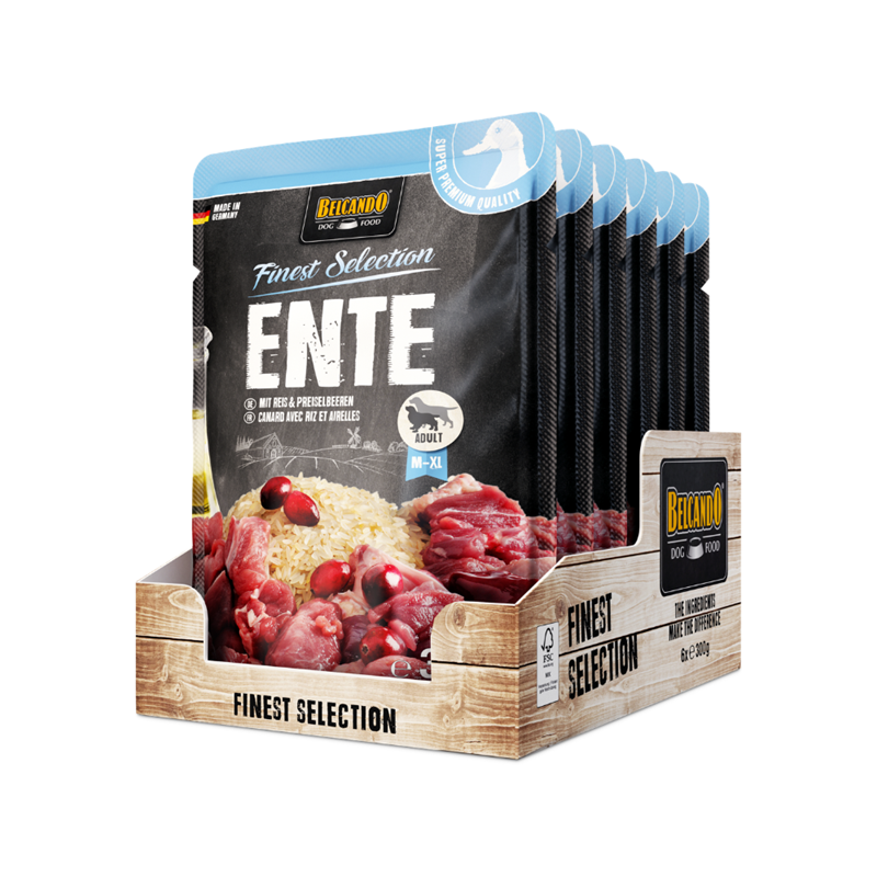 Pâtée pour chien - Sachet fraîcheur Canard &amp;amp; riz avec airelles (300 g, Canard)