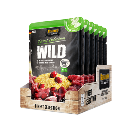 Pâtée pour chien - Sachet fraîcheur Gibier &amp; millet, avec airelles - Gibier