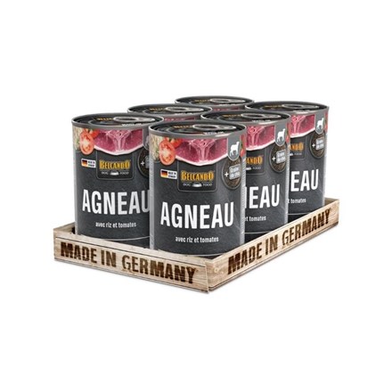 Pâtée pour chien - Boîte Agneau &amp; riz, tomate - Agneau