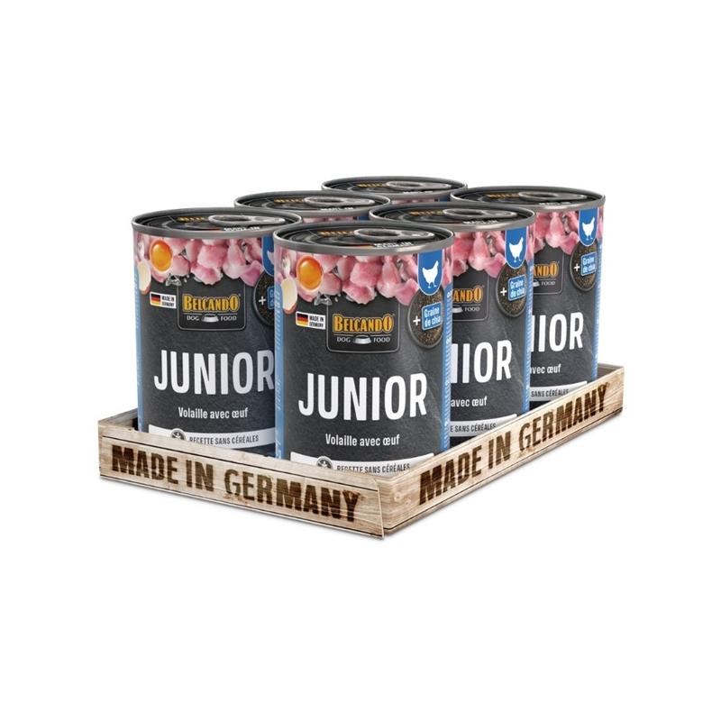 Pâtée pour chien - Boîte Junior volaille &amp;amp; oeuf (400 g, Poulet)