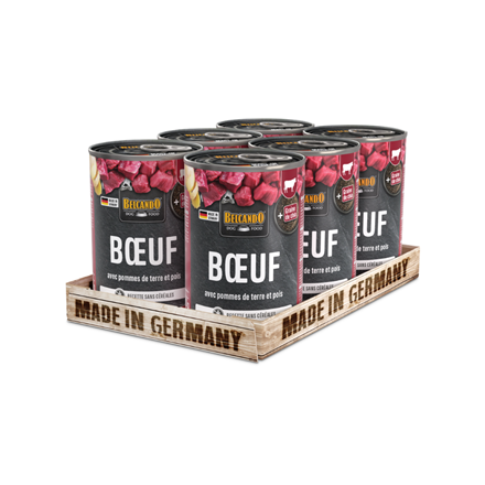 Pâtée pour chien - Boîte Boeuf &amp; pommes de terre, pois - Boeuf