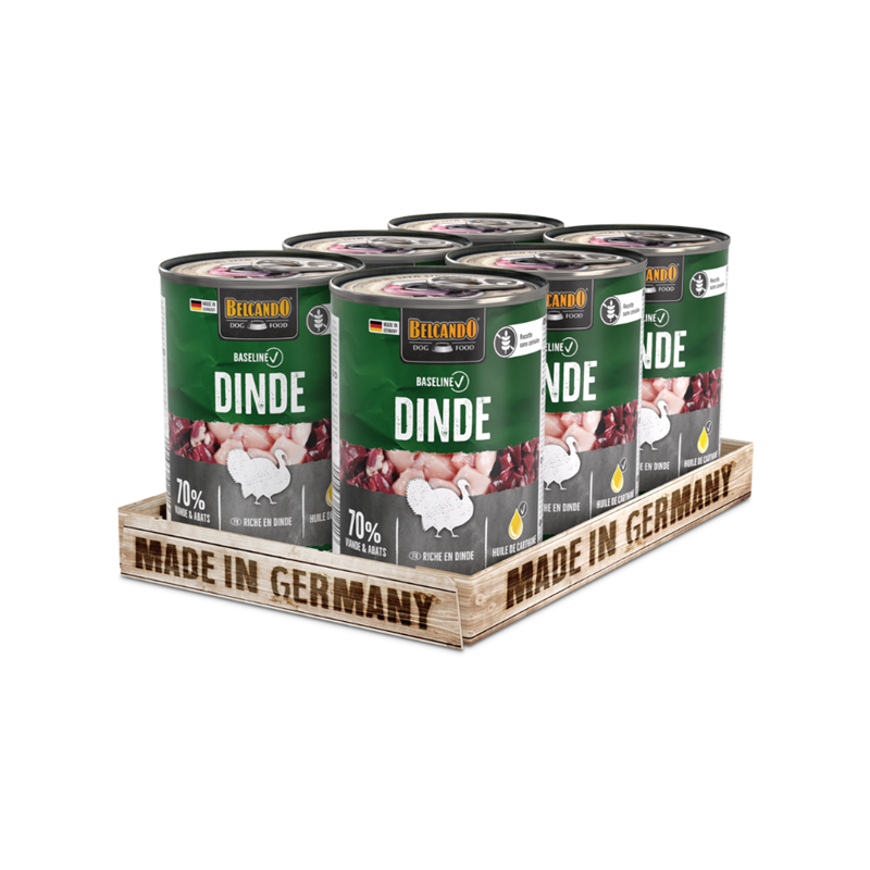 Pâtée pour chien - Boîte Baseline Dinde (400 g, Dinde)