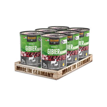 Pâtée pour chien - Boîte  Baseline Gibier et Canard - Gibier, Canard