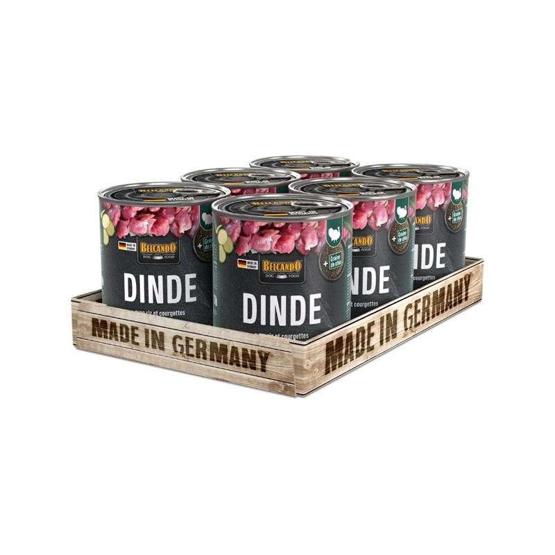 Pâtée pour chien - Boîte Dinde &amp;amp; Riz, courgettes (800 g, Dinde)