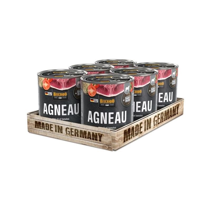 Pâtée pour chien - Boîte Agneau &amp;amp; riz, tomate (800 g, Agneau)