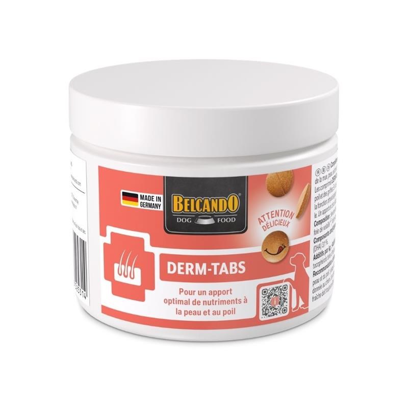 Complément alimentaire pour chien santé de la peau et du poil - Derm TABS (270 g)