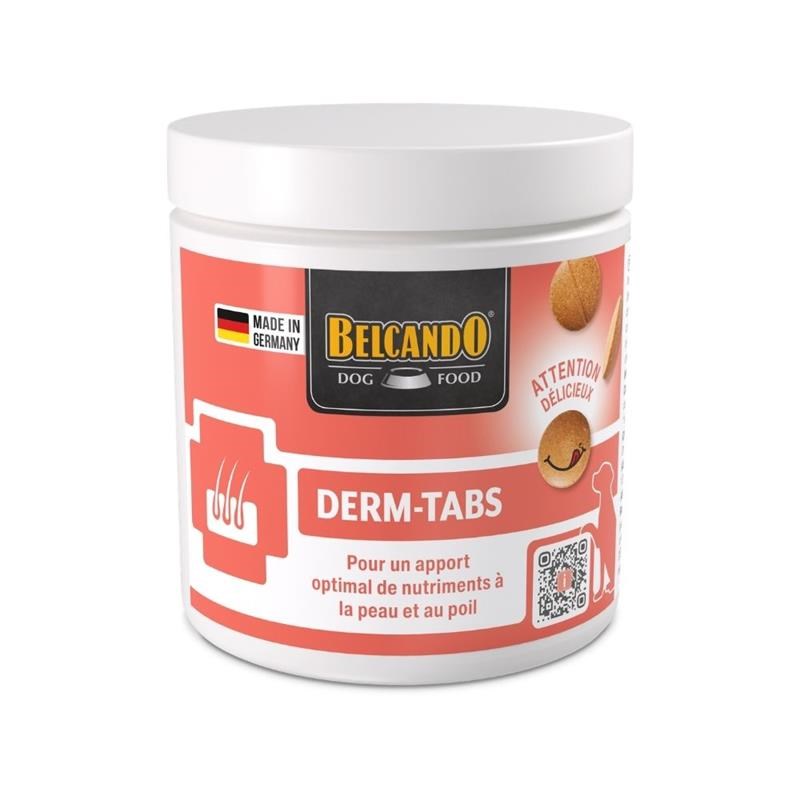 Complément alimentaire pour chien santé de la peau et du poil - Derm TABS (530 g)