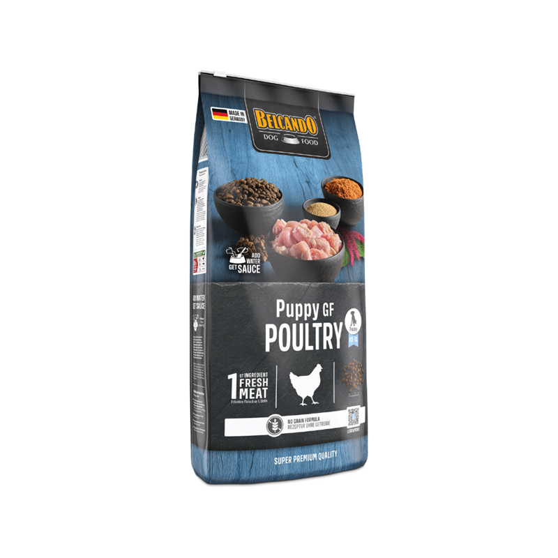 Croquettes pour chien sans céréales - Puppy GF Poultry (12,5 Kg, Poulet)
