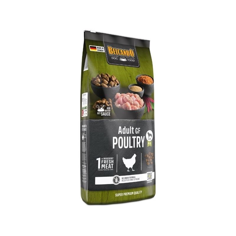 Croquettes pour chien sans céréales - Adult GF Poultry (12,5 Kg, Poulet)