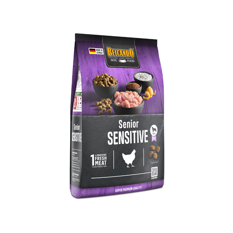 Croquettes pour chien senior - Sensitive (4 Kg, Poulet)