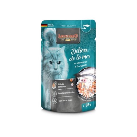 Pâté pour chat - Sachet fraîcheur Poisson - Saumon, crevettes, harengs