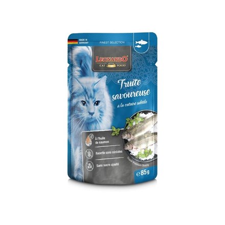 Pâté pour chat - Sachet fraîcheur Truite + herbe à chat - Truite