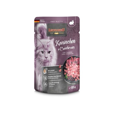 Pâtée pour chat - Sachet fraîcheur Lapin + Canneberges - Lapin, canneberges
