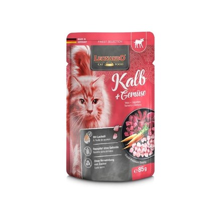 Pâté pour chat - Sachet fraîcheur Veau + Légumes - Veau, légumes