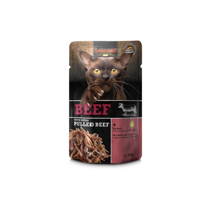 Pâtée pour chat - Sachet fraîcheur Boeuf + EXTRA Pulled Boeuf (70 g, Boeuf)