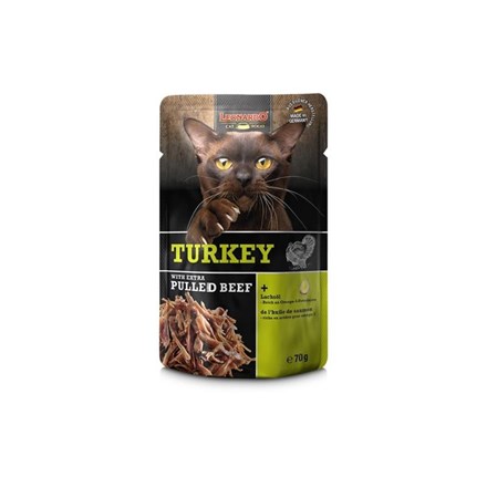 Pâtée pour chat - Sachet fraîcheur Dinde + EXTRA Pulled Boeuf - Boeuf, Dinde