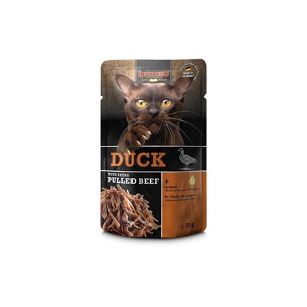 Pâtée pour chat - Sachet fraîcheur Canard + EXTRA Pulled Boeuf - Boeuf, Canard