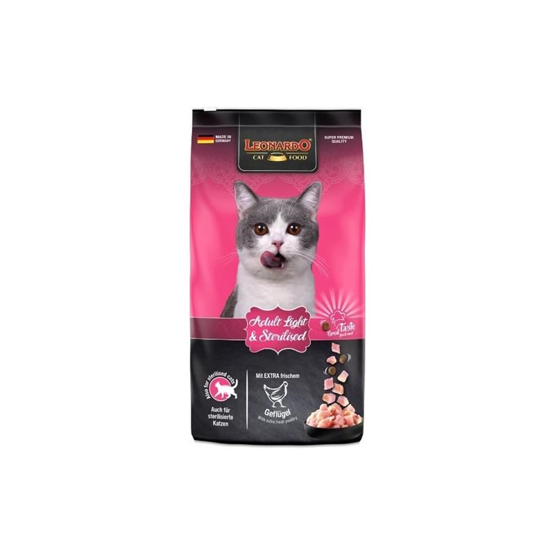 Croquettes pour chat - Light &amp;amp; Stérilisé (7,5 Kg, Poulet)