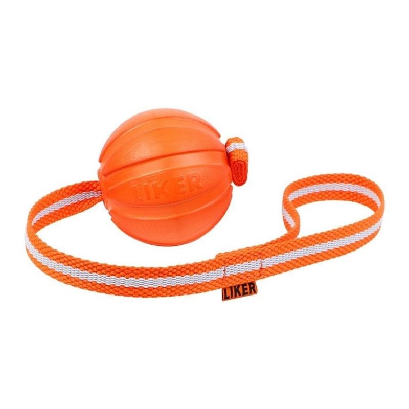 Balle en mousse avec ruban pour chien (5 cm)