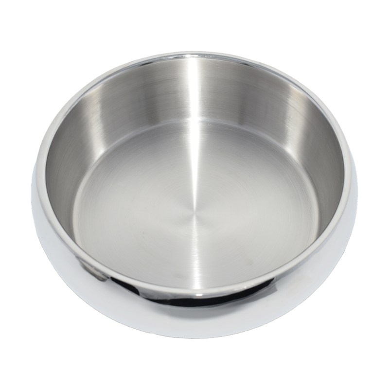 Gamelle en acier inoxydable pour chien à double paroi brillant (L)
