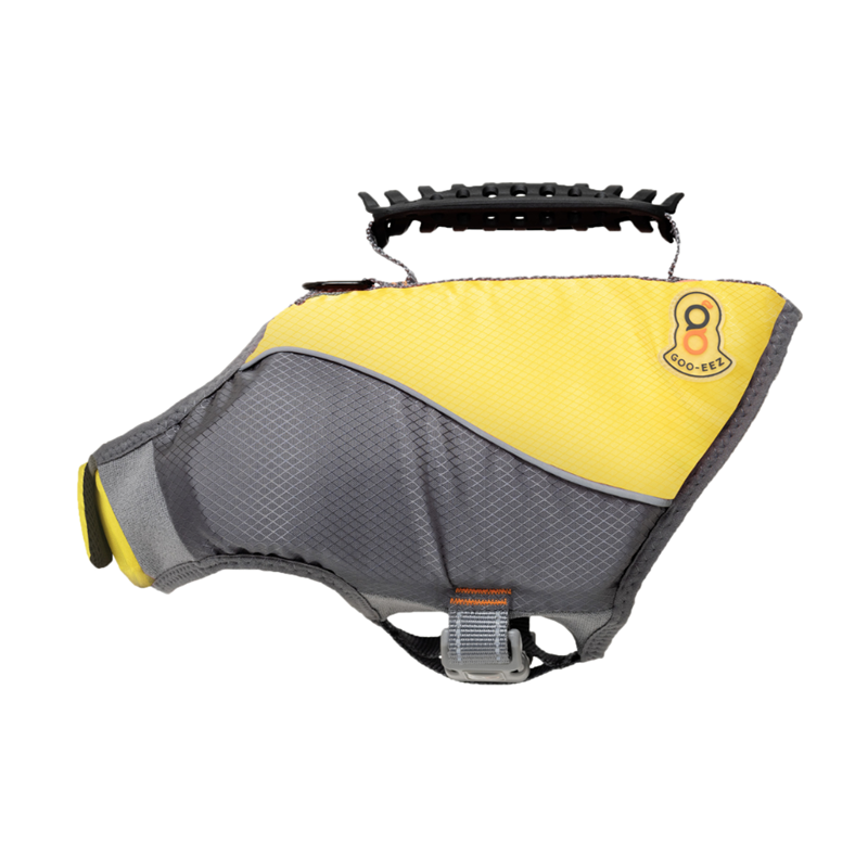 Gilet de sauvetage pour chien (M, Jaune)