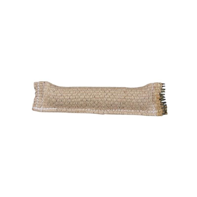 Boudin en toile de jute pour chien (3 x 25 cm)