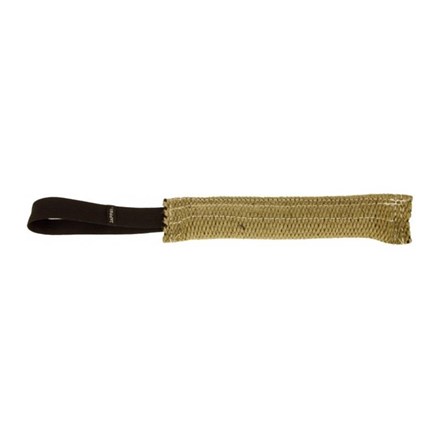 Boudin en toile de jute avec poignée longue pour chien