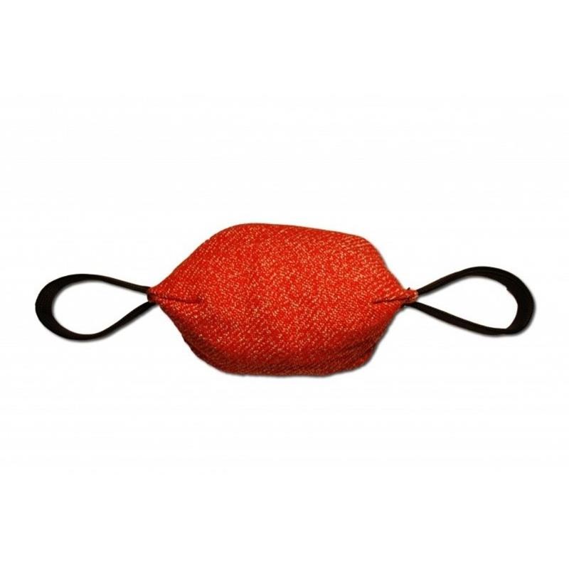 Boudin RUGBY en textile pour chien (10 x 20 cm)