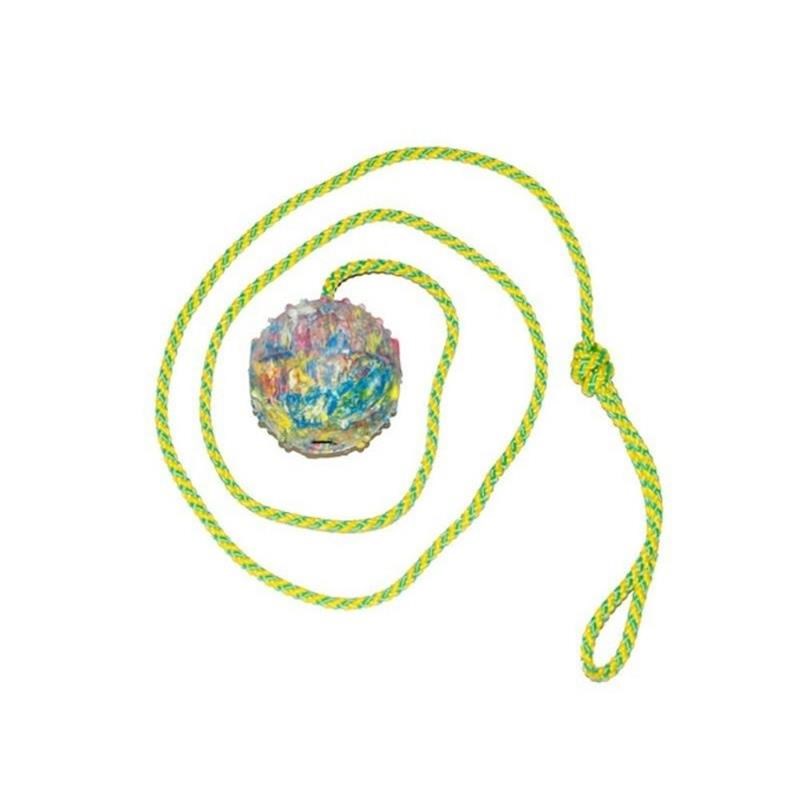Balle en caoutchouc LARGE (7 cm) pour chien (7 cm - 100 cm, 1 m)